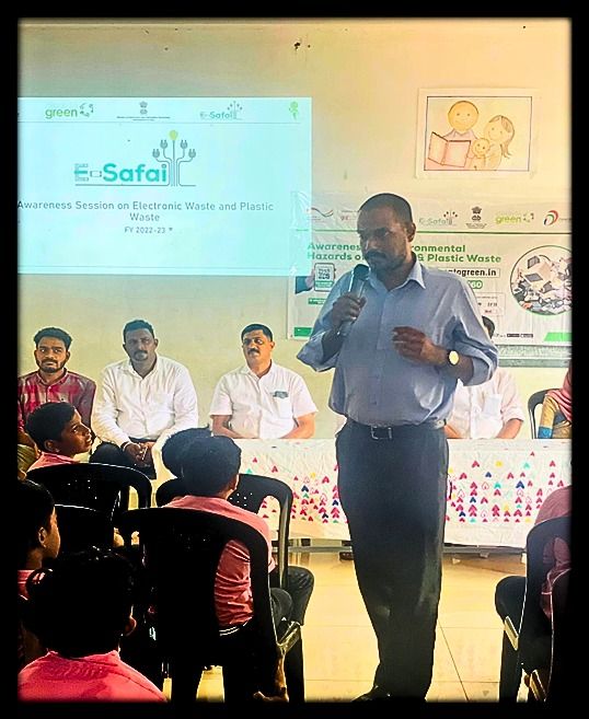 Sharing e-waste segregation practice at a training programme