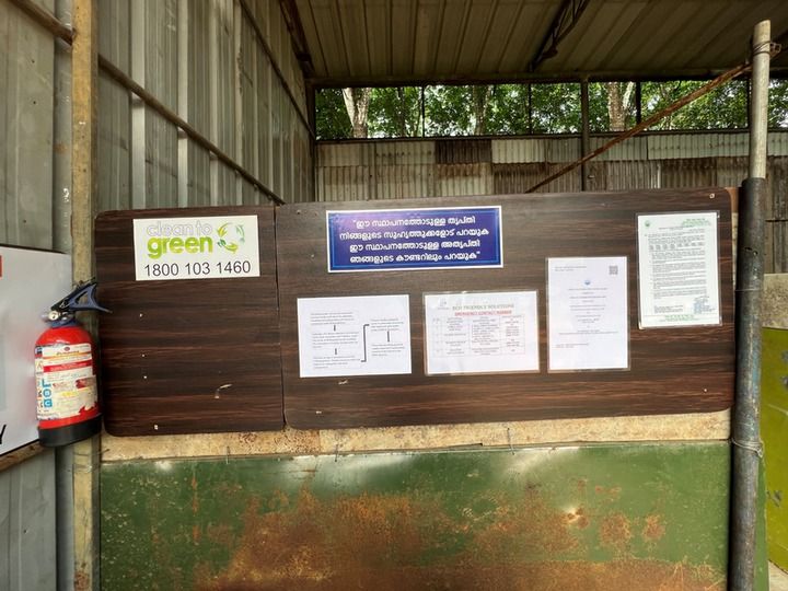 Notices and fire safety equipment