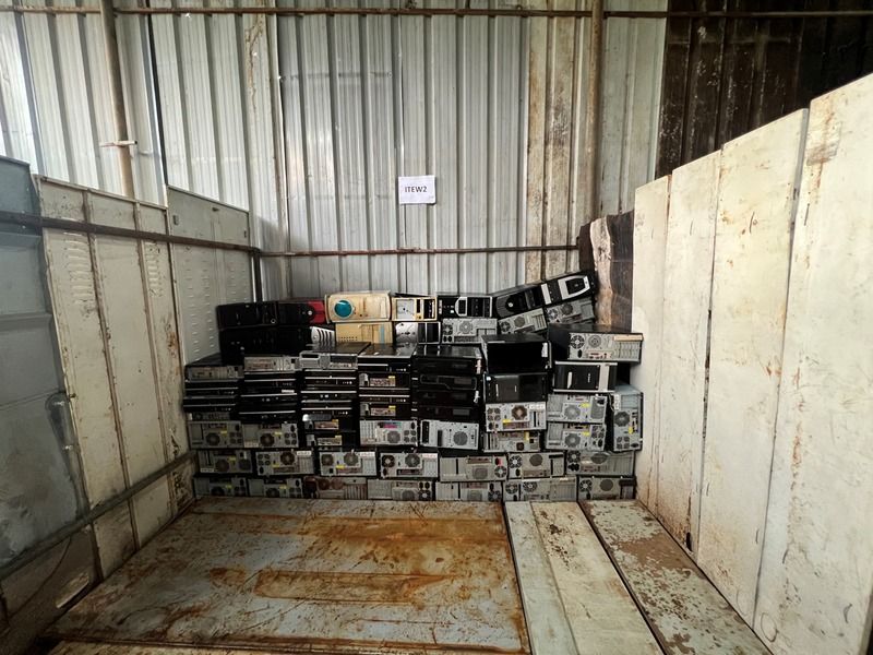 Collected equipment in storage